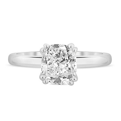 Lab Grown Cushion-Cut Diamond Engagement Ring in 14K White Gold (2 ct.)