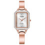 silhouette crystal women&rsquo;s watch in rose gold-tone ion-plated stainless steel