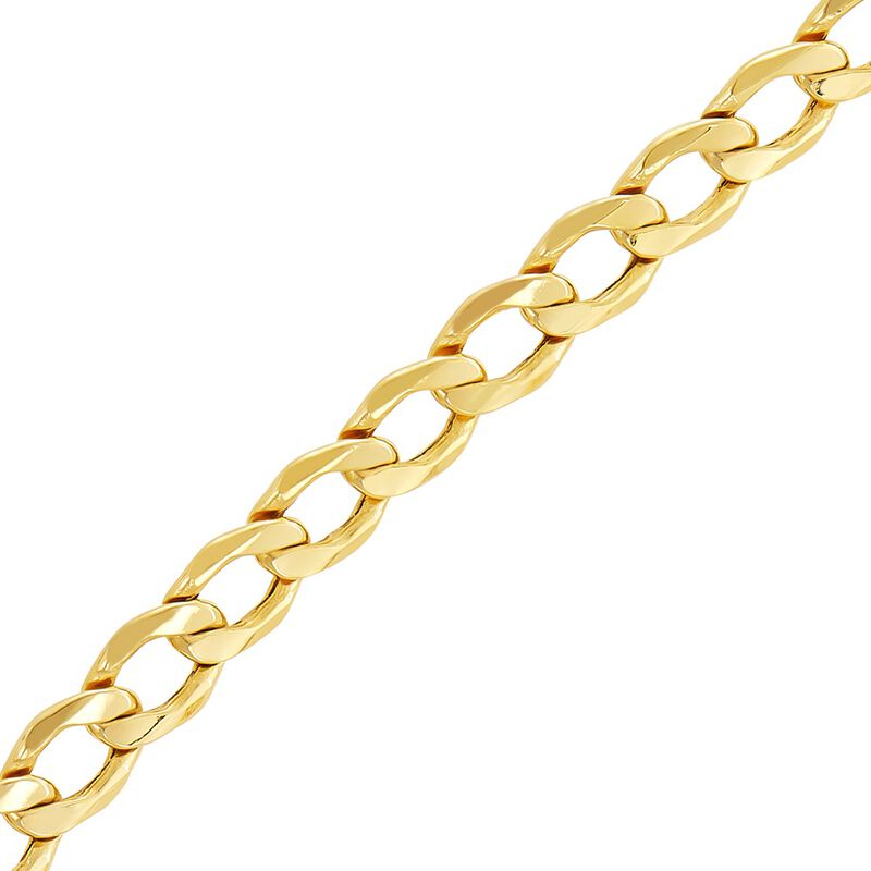 Light Beveled Curb Chain in 14K Yellow Gold, 22&rdquo;