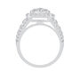 Diamond Cluster Engagement Ring with Cushion-Shaped Halo in 14K White Gold &#40;2 ct. tw.&#41;