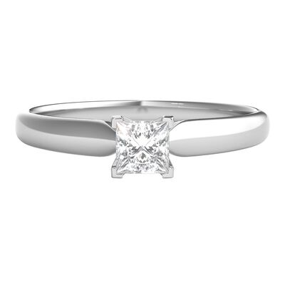 1/4 ct. tw. Prima Diamond Solitaire Engagement Ring in 14K White Gold