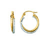 Double Hoop Earrings in 14K Gold