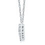 Lab Grown Diamond Heart-Shaped Necklace in 14K White Gold &#40;1/4 ct. tw.&#41;