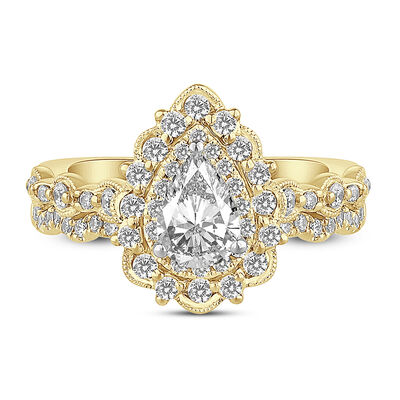Alice Lab Grown Diamond Bridal Set in 14K Gold (1 3/8 ct. tw.)