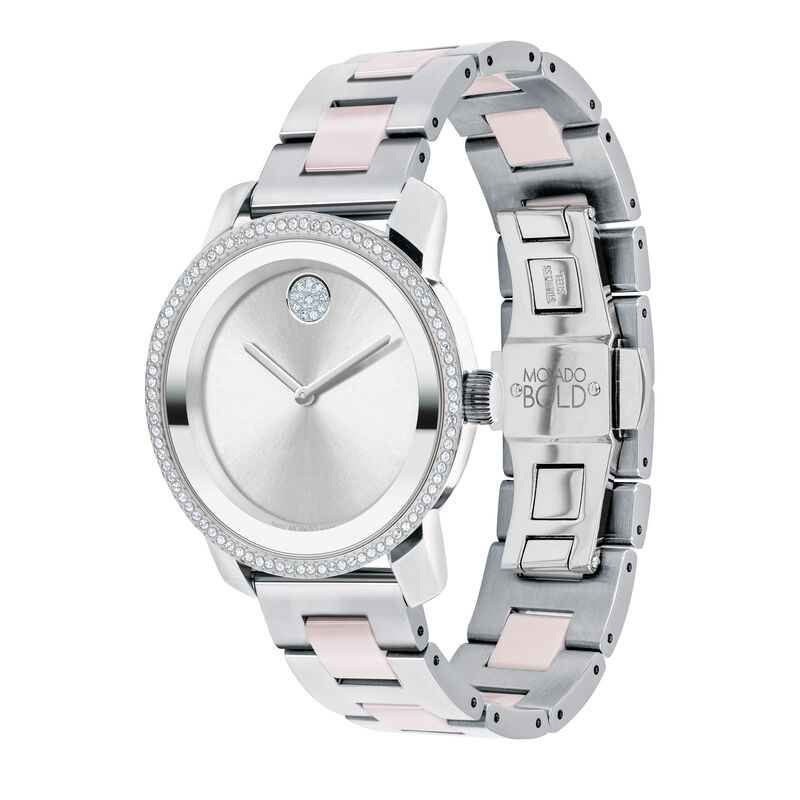 Ladies&rsquo; Ceramic Watch in Stainless Steel and Ceramic