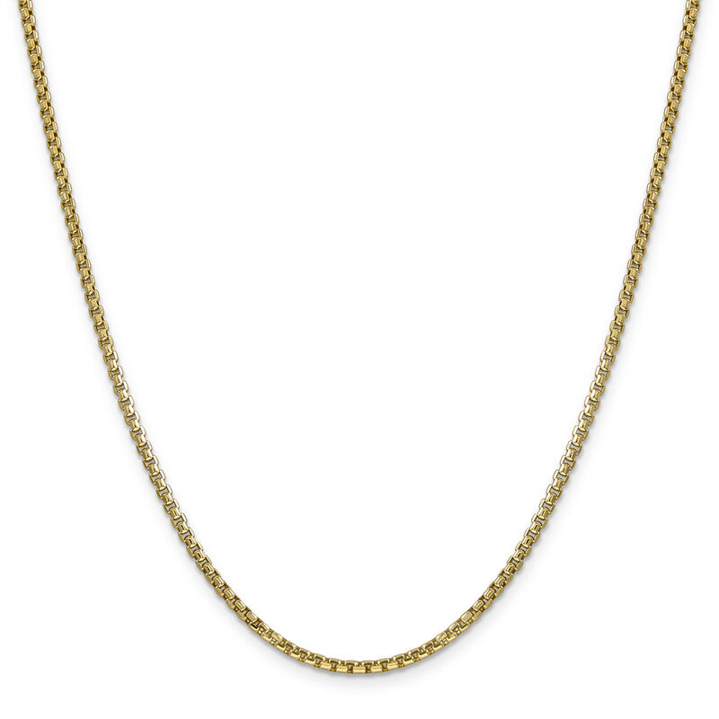 Box Chain in 14K Yellow Gold, 24&quot;