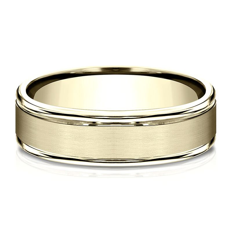 Wedding Band in 14K Yellow Gold, 6.5MM