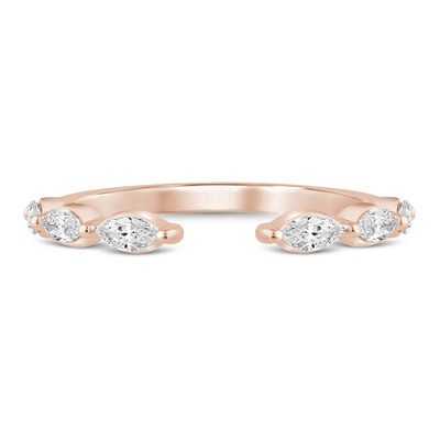 Lab Grown Diamond Open Stack Anniversary Band in 14K Gold (3/8 ct. tw.)