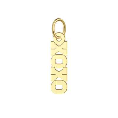 XOXO Charm in 10K Yellow Gold