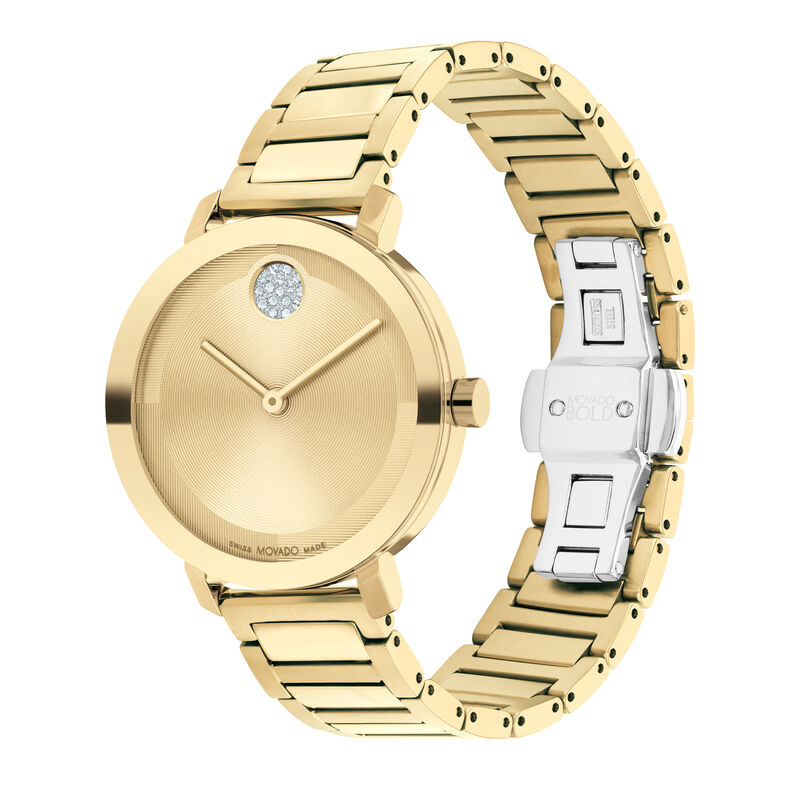 Evolution Ladies&rsquo; Dress Watch in Yellow Gold-Tone Ion-Plated Stainless Steel