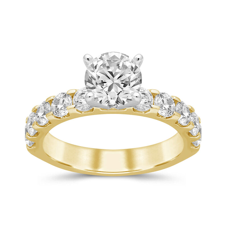 Lab Grown Diamond Semi-Mount Engagement Ring in 14K Gold &#40;Setting Only&#41;