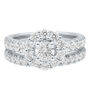 2 ct. tw. Diamond Halo Engagement  Ring Set in 14K White Gold