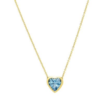 Topaz Necklace in 10K Yellow Gold