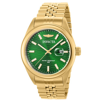 Men’s Aviator Watch in Gold-Tone Stainless Steel