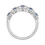 Blue Sapphire &amp; 1/3 ct. tw. Diamond Ring in 14K White Gold