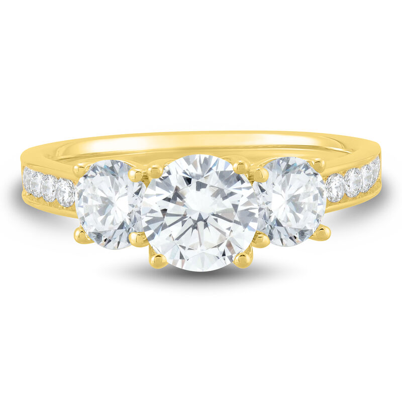 Lab Grown Diamond Engagement Ring in 14K Yellow Gold &#40;2 1/4 ct. tw.&#41;