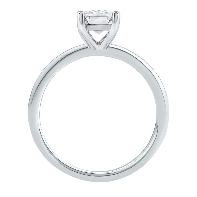 Lab Grown Diamond Emerald-Cut Solitaire Ring