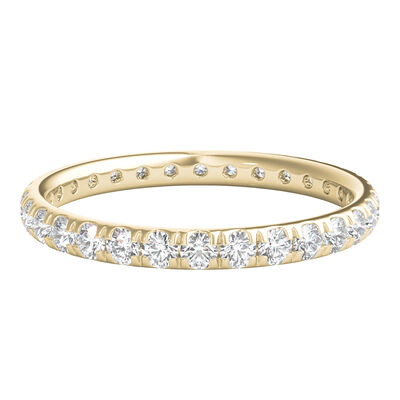 Lab Grown Diamond Comfort Fit Eternity Band in 14K Yellow Gold (1 ct. tw.)