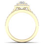 Princess-Cut Diamond Halo Engagement Set in 14K Yellow Gold &#40;1 1/4 ct. tw.&#41;