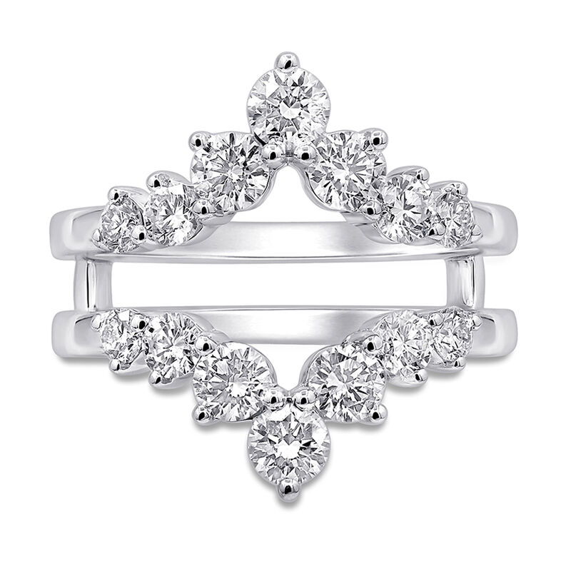 Lab Grown Diamond Contour Ring Enhancer in 14K White Gold &#40;1 1/2 ct. tw.&#41;