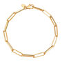 Paperclip Chain Bracelet in 14K Yellow Gold