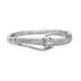 Diamond Promise Ring in Sterling Silver