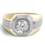 Men&rsquo;s Lab Grown Diamond Solitaire Ring in Two-Tone 10K Gold &#40;1 ctw.&#41;