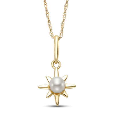 Freshwater Cultured Pearl Pendant in 14K Yellow Gold