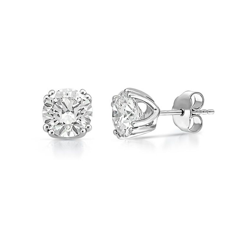 Lab Grown Diamond Stud Earrings in 14K White Gold &#40;2 ct. tw.&#41;