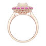 Opal and Pink Sapphire Ring with Diamonds in 10K Rose Gold &#40;1/4 ct. tw.&#41;