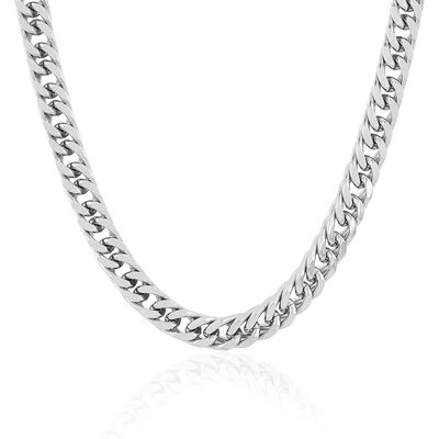 Men’s Curb Chain in Stainless Steel, 8.5mm, 24
