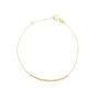 Polished Faceted Bead Bracelet in 14K Yellow Gold, 7.5&rdquo;