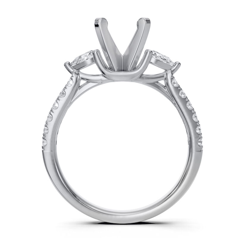 Diamond Semi-Mount Engagement Ring in 14K White Gold &#40;1/5 ct. tw.&#41;
