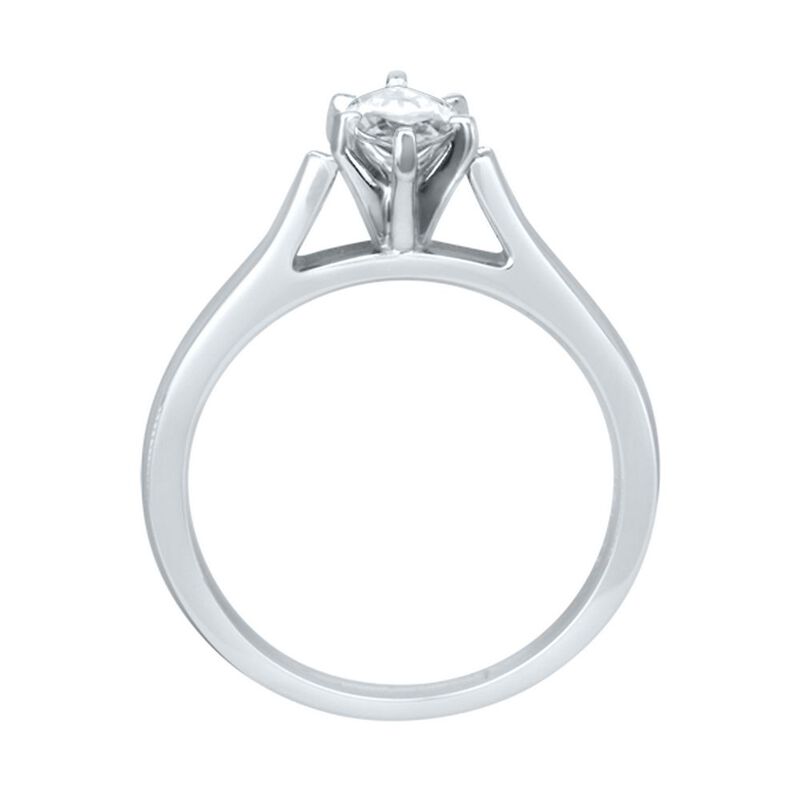 1/2 ct. tw. Diamond Marquise Solitaire Engagement Ring in 14K White Gold
