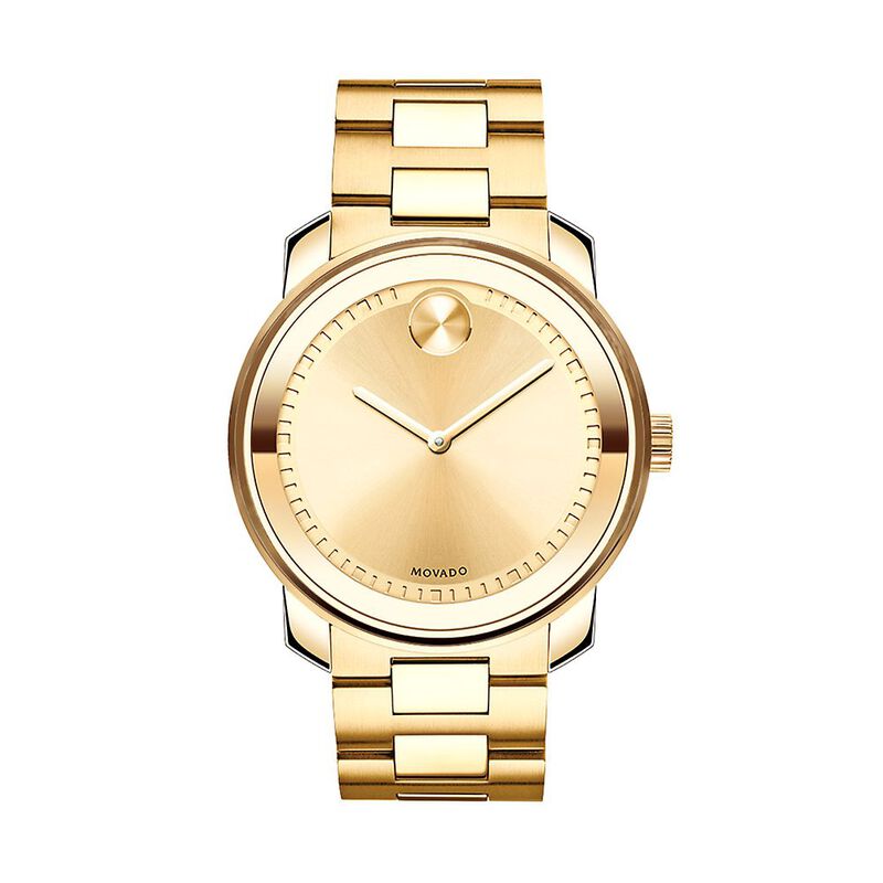 Men&#39;s Watch in Gold-Tone Ion-Plated Stainless Steel, 42.5mm