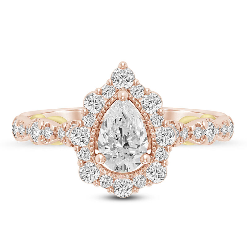 Pear-Shaped Halo Diamond Engagement Ring &#40;1 ct. tw.&#41;
