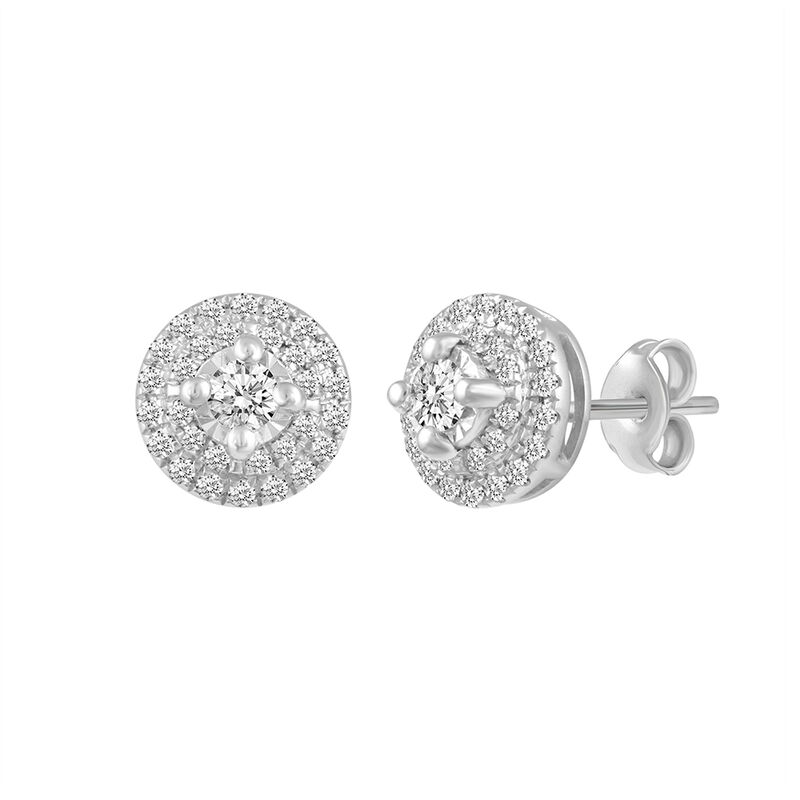 1/3 ct. tw. Diamond Stud Earrings in 10K White Gold