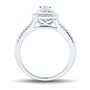 5/8 ct. tw. Diamond Halo Engagement Ring in 14K White Gold