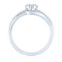 Diamond Bypass Promise Ring in Sterling Silver &#40;1/7 ct. tw.&#41;