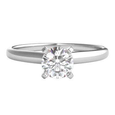Round Diamond Solitaire Engagement Ring in 14K White Gold (3/4 ct. tw.)