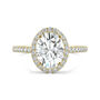 Moissanite Oval Halo Ring in 14K Yellow Gold &#40;2 3/8 ct. tw.&#41;