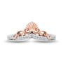 Ursula and Ariel Stack Band Set in Sterling Silver and 10K Rose Gold &#40;1/6 ct. tw.&#41;