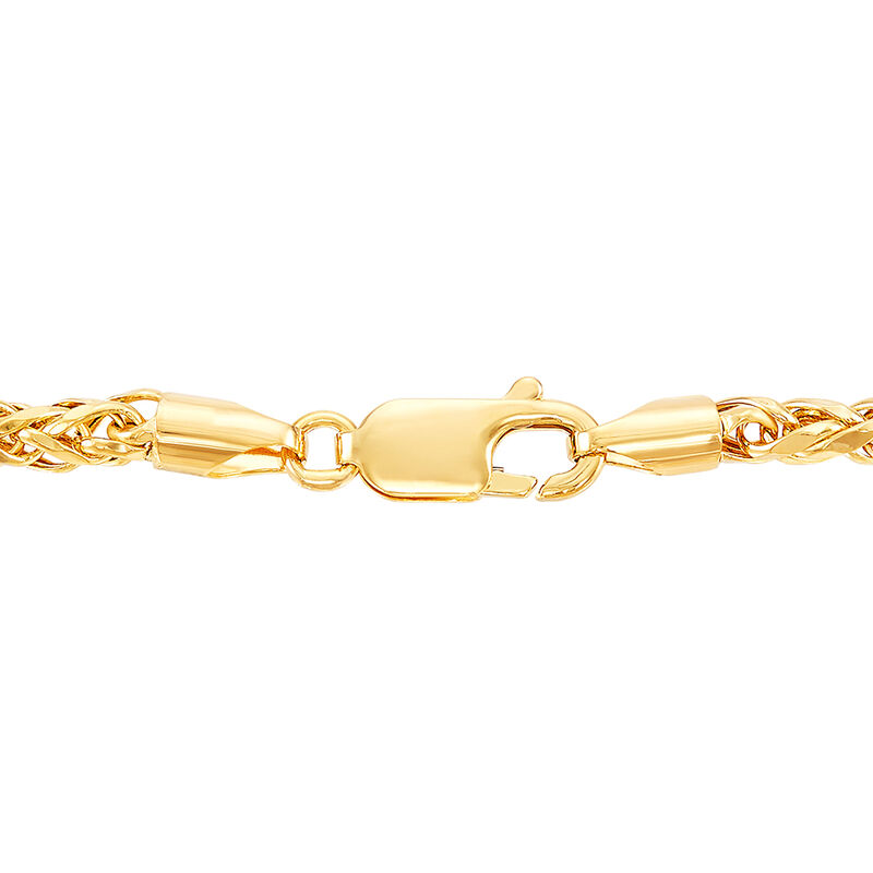 Wheat Chain in 14K Yellow Gold, 3.4mm, 22&quot;