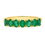 Emerald Band in 10K Yellow Gold