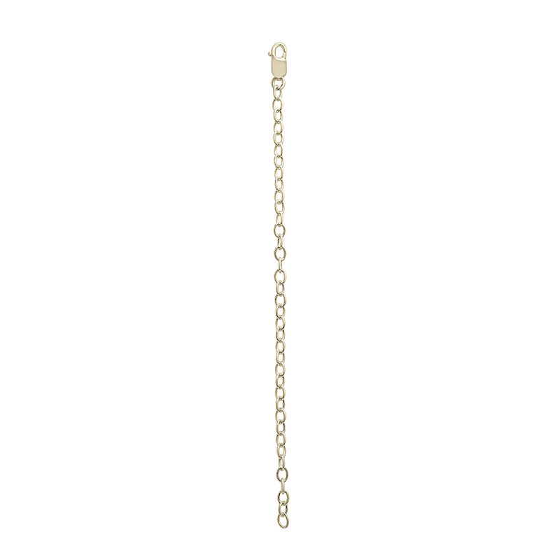 14k Gold Rolo Chain Extender Real Yellow Gold Necklace 