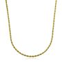 Glitter Hollow Rope Chain in 14K Yellow Gold, 18&quot; 