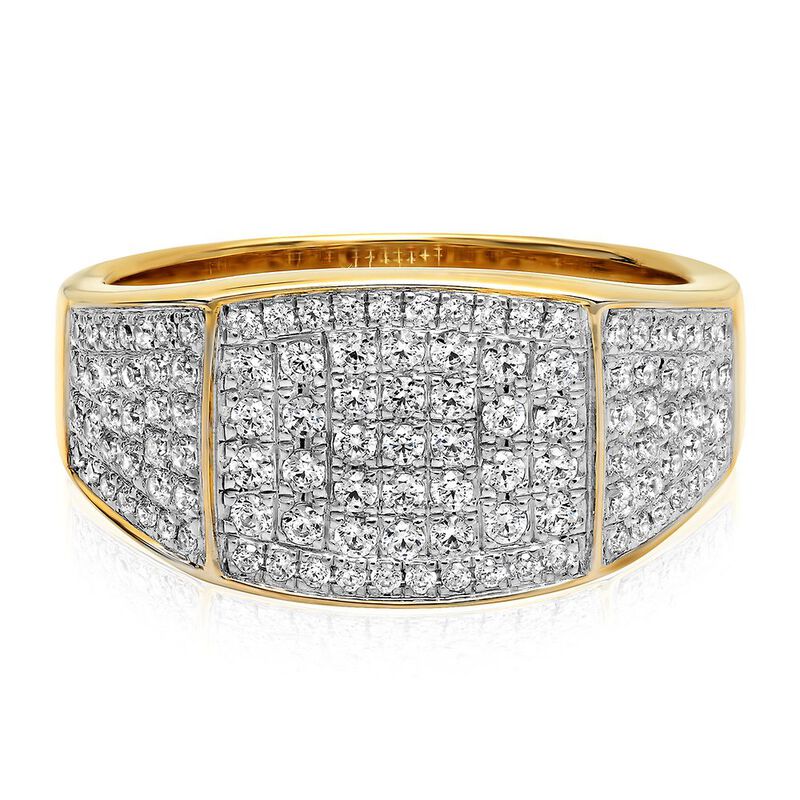 Men&#39;s 1 ct. tw. Diamond Ring in 10K Yellow Gold