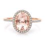 Morganite &amp; 1/4 ct. tw. Diamond Ring in 10K Rose Gold