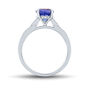 Tanzanite &amp; Diamond Ring in 14K White Gold &#40;1/10 ct. tw.&#41;