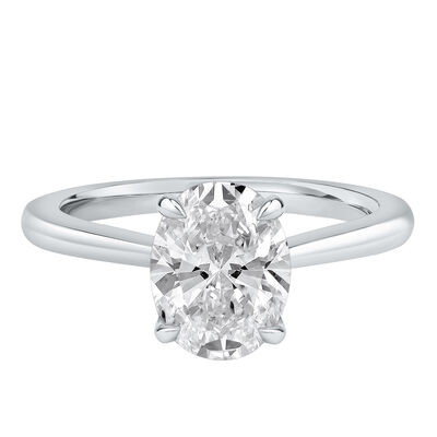 Lab Grown Diamond Solitaire Engagement Ring in Platinum (1 1/2 ct. tw.)